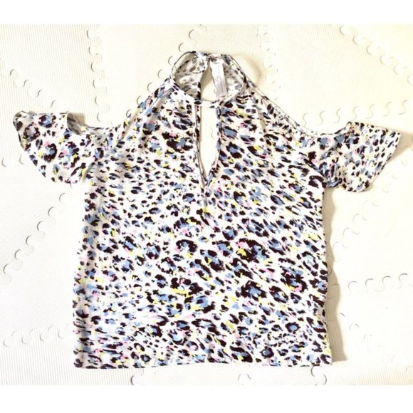 Amanda Uprichard Celia Cold-Shoulder Keyhole Top I Sz S - Picture 4 of 10